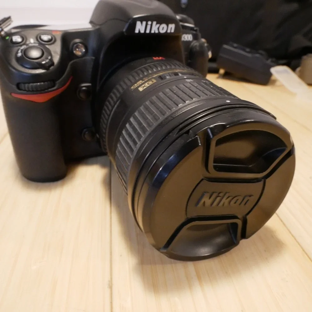 Nikon D300 Digital SLR Camera with Lens, Case, Straps, Battery, Charger, CF Card